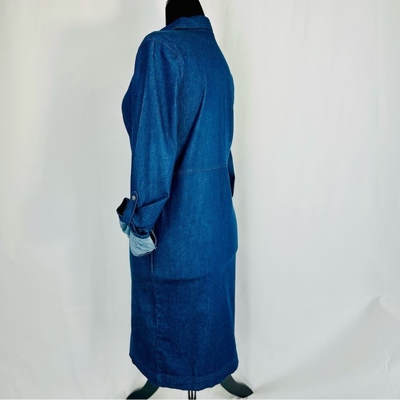 J. Jill Quartet Button 3/4 Sleeve Denim Shirt Dress w/Pockets  Size: XS - NWT - Picture 4 of 8